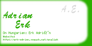 adrian erk business card